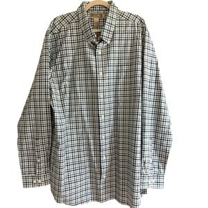 Duluth Trading Co. Plaid Button Down No Iron‎ Long Sleeve Shirt 2XL Tall